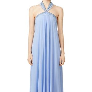 BADGLEY MISCHKA blue bridesmaid dress